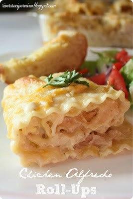 Chicken Alfredo Roll Ups