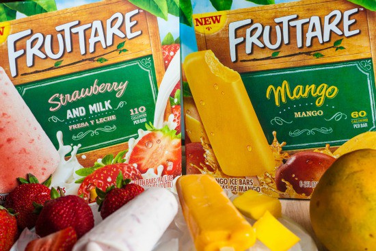 Two boxes of Fruttare ice bars.