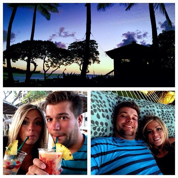 Photos from Hawaii drinks, hammock, sunset.