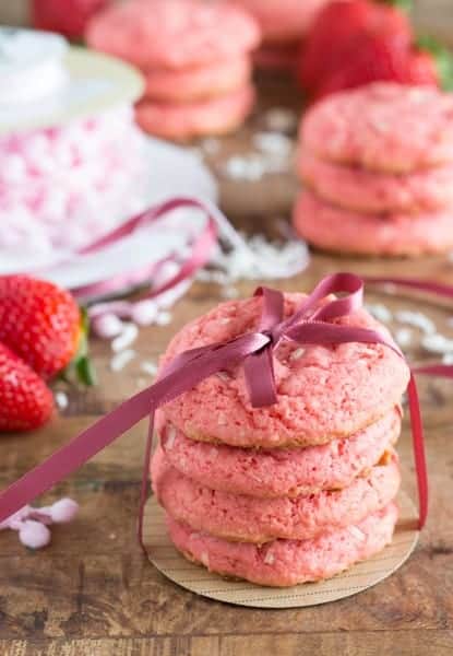 Strawberry Jello Cookies