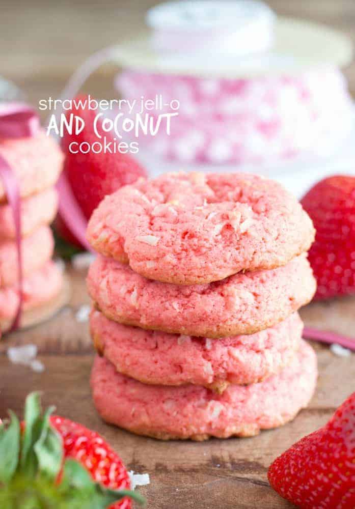 Strawberry Jello Cookies