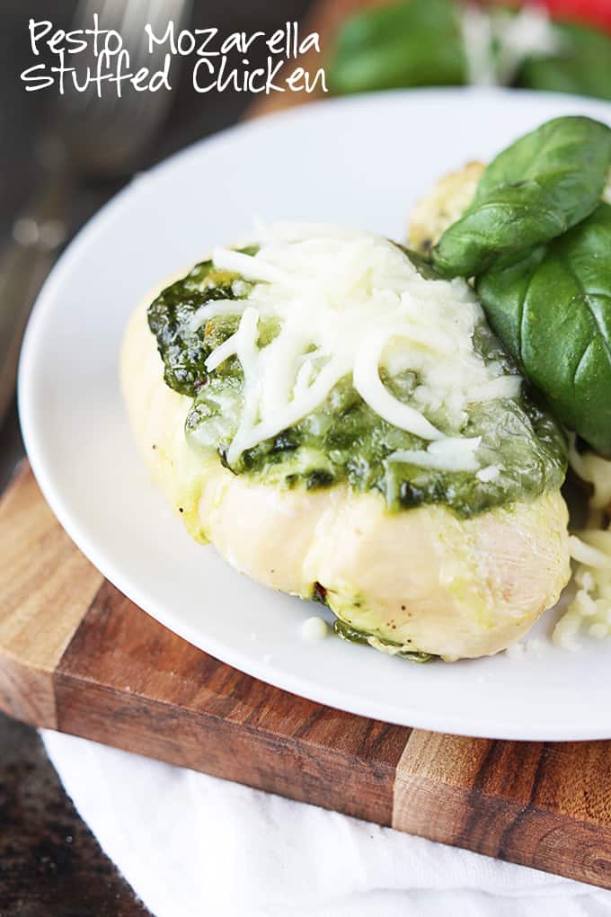 Pesto & Mozzarella Stuffed Chicken