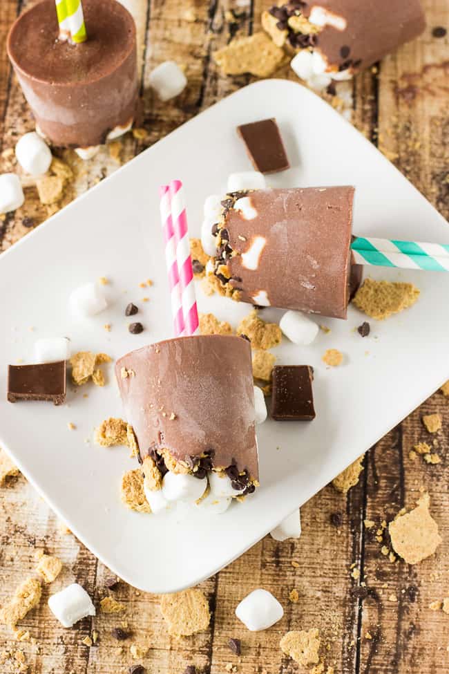 S'mores Fudge Pops Recipe