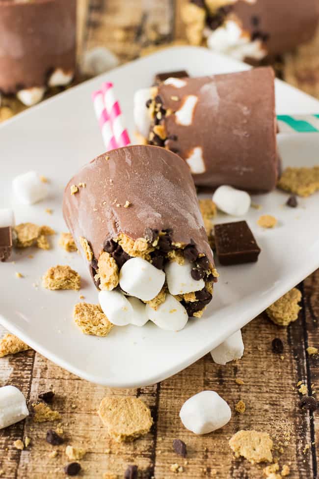 S'mores Fudge Pops