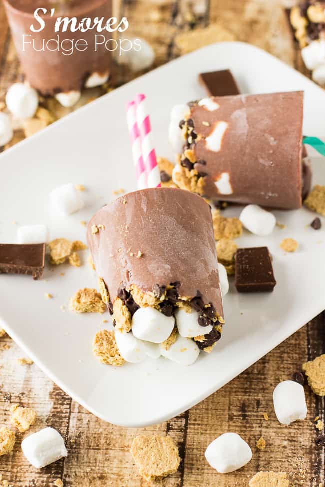 S'mores Fudge Pops