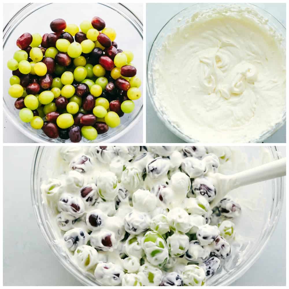 How to make creamy grape salad.