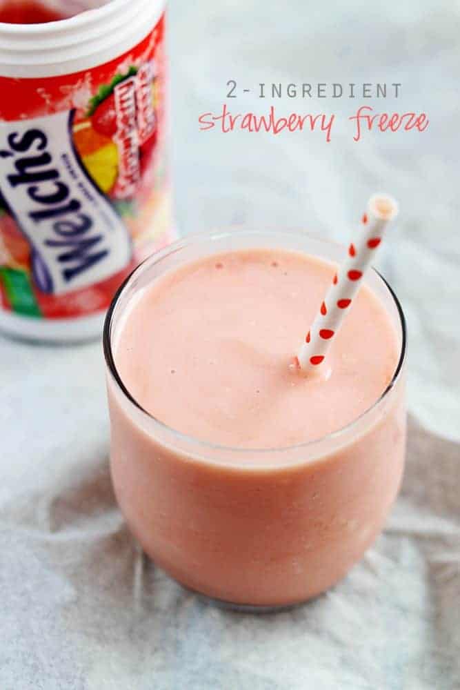 2-Ingredient Strawberry Freeze