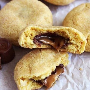 Rolo Stuffed Pumpkin Snickerdoodles