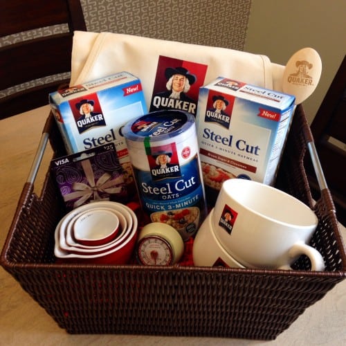 Giveaway Quaker basket.