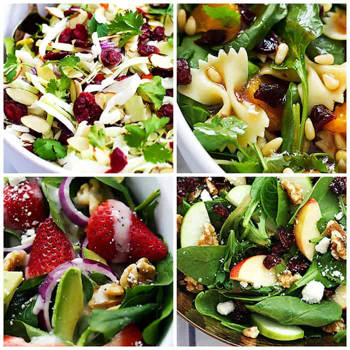 Best Salads collage.