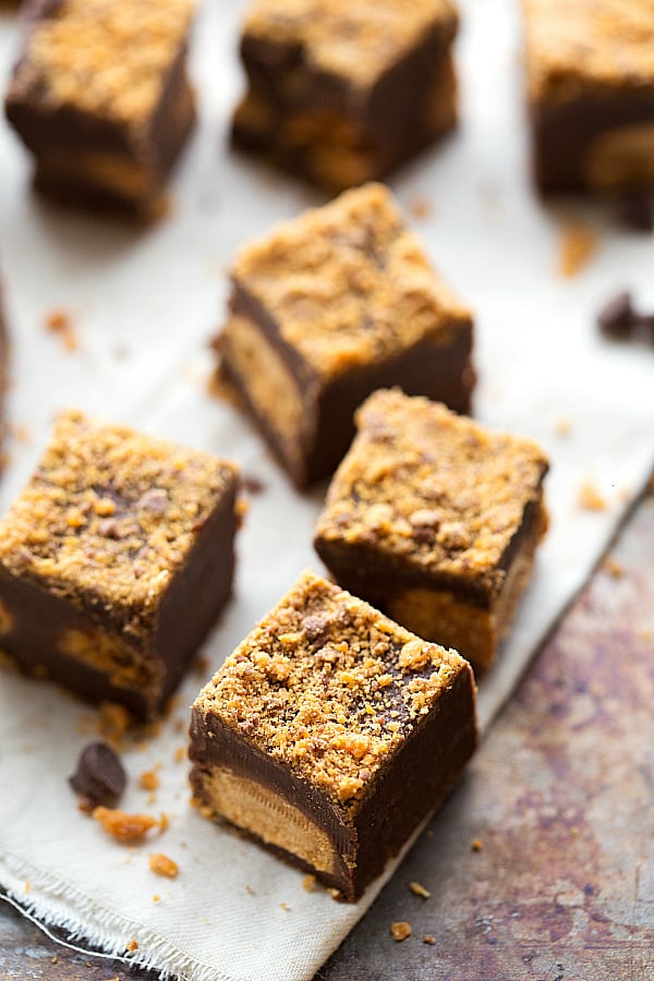 Butterfinger Fudge squares.