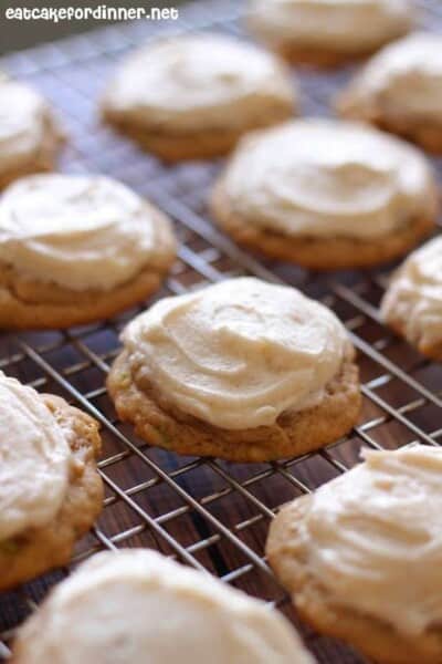 Browned Butter Zucchini Cookies