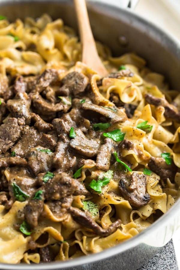 one pot beef stroganoff 