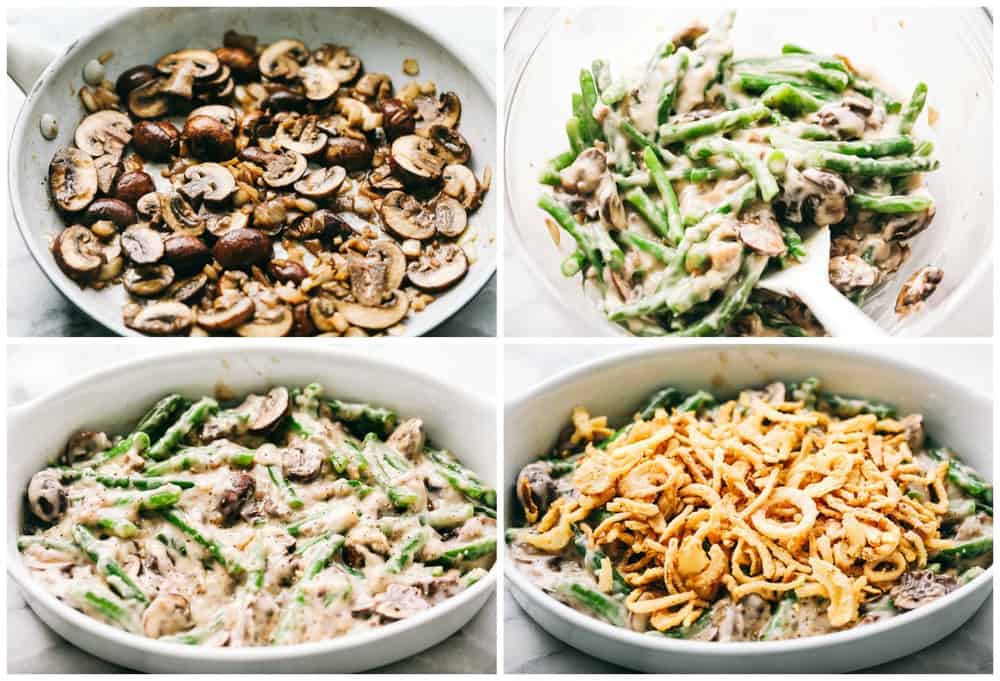 steps to making green bean casserole 