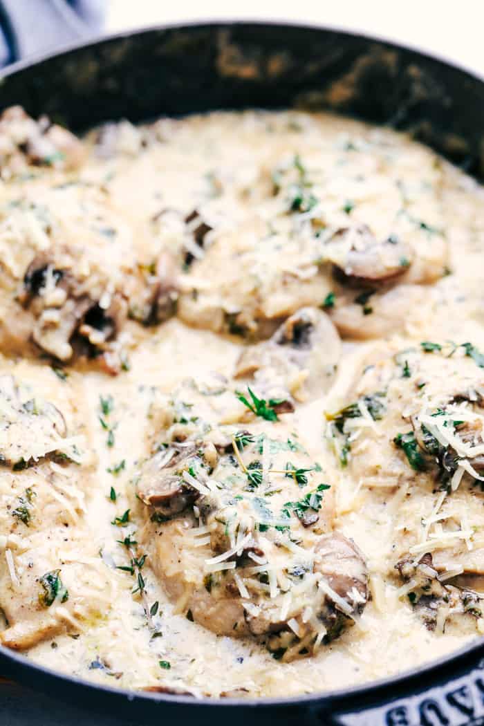 Creamy Parmesan Herb Mushroom Chicken 3