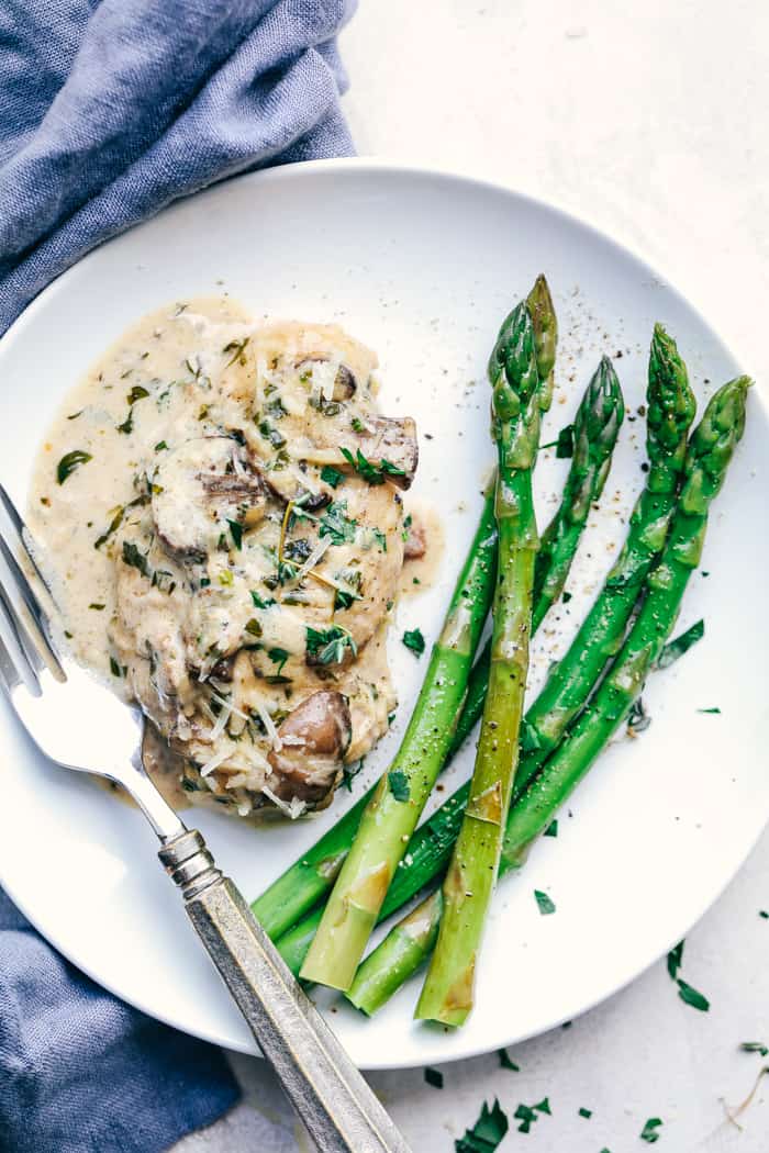 Creamy Parmesan Herb Mushroom Chicken 4