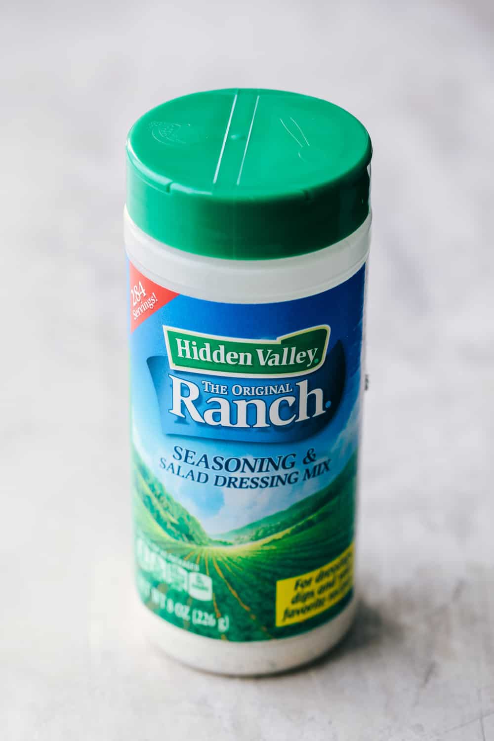 Hidden valley ranch seasoning dressing mix in a bottle.