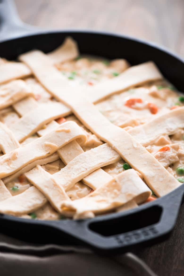 One Skillet Chicken Pot Pie