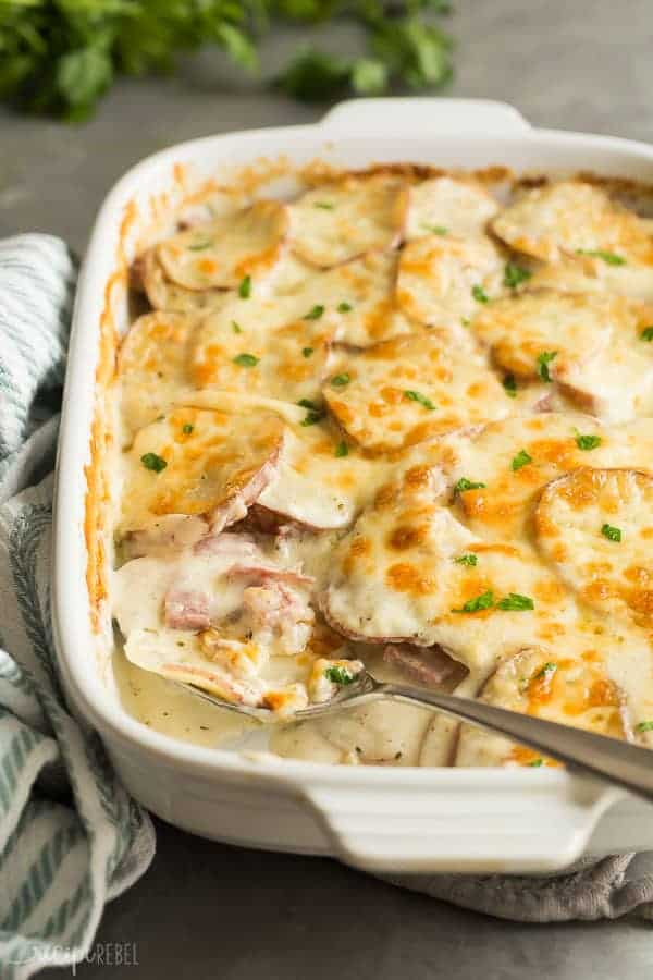 scalloped potatoes and ham recipe