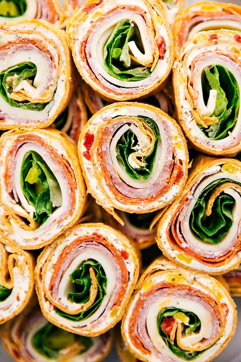 Stacked Italian pinwheels 