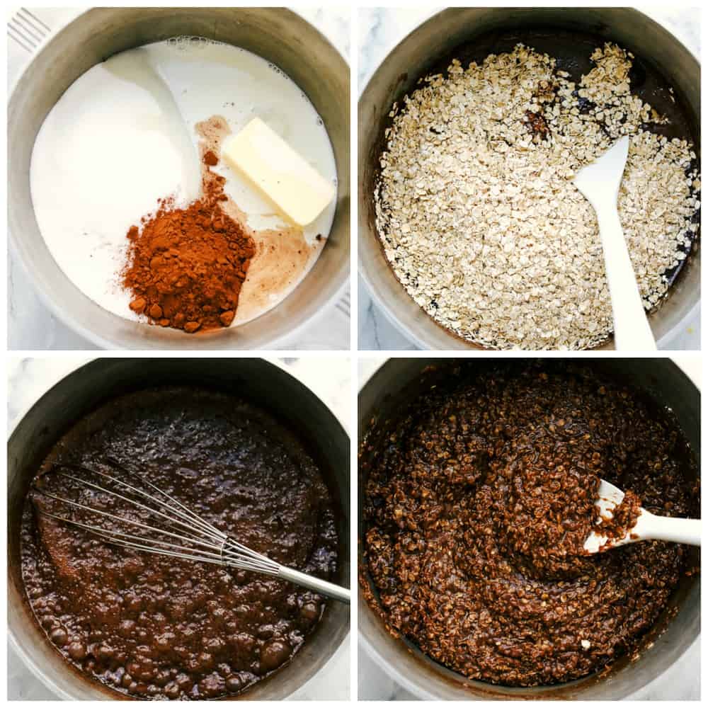 Steps to make no bake cookies 