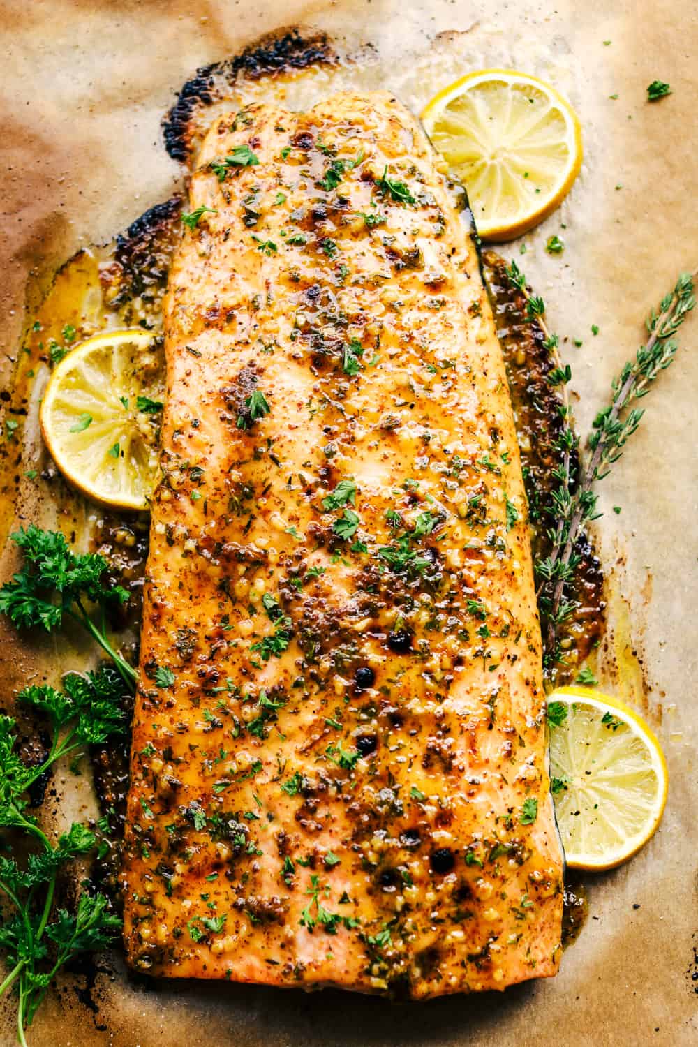 honey garlic dijon broiled salmon