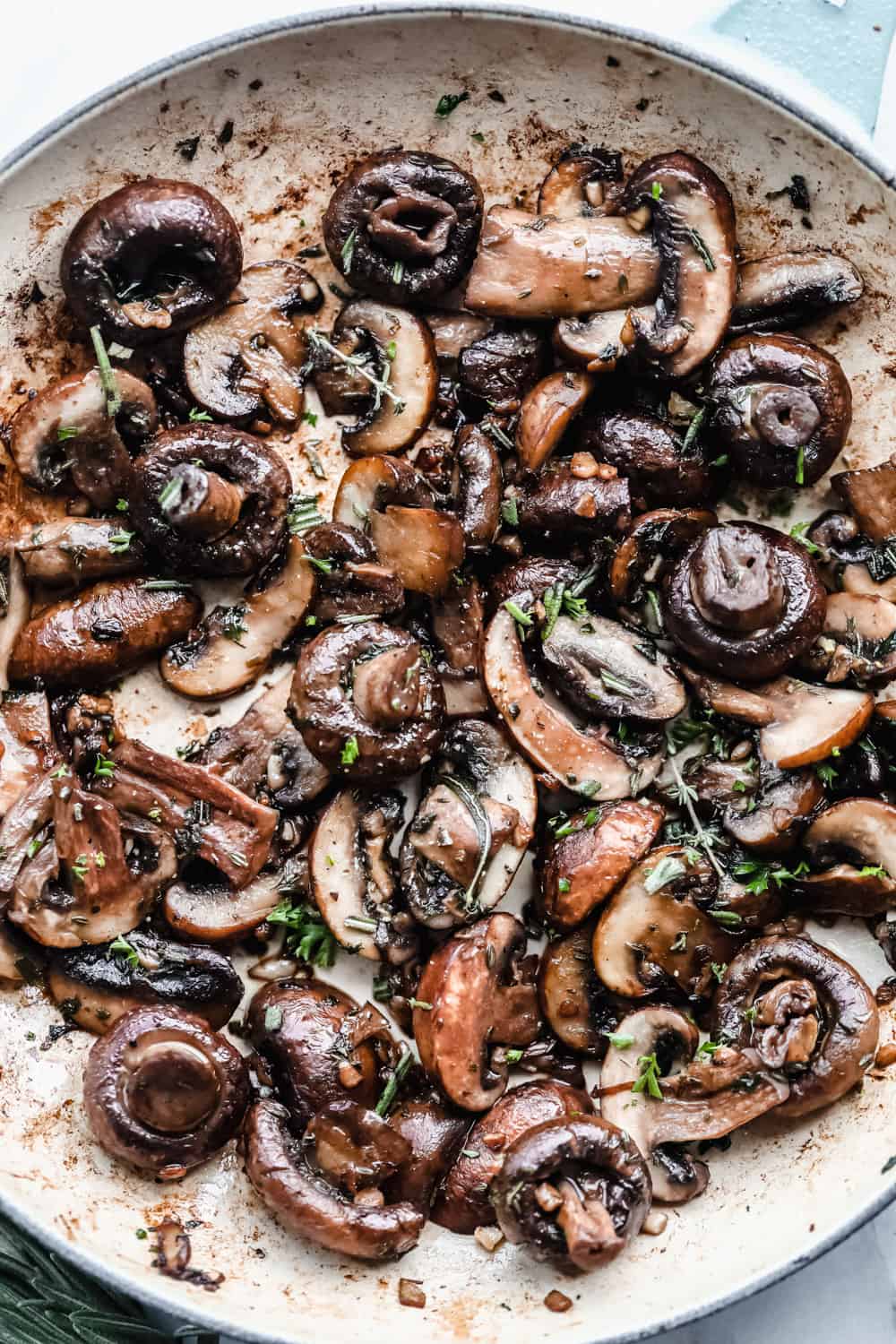 buttery herb sautéed mushrooms