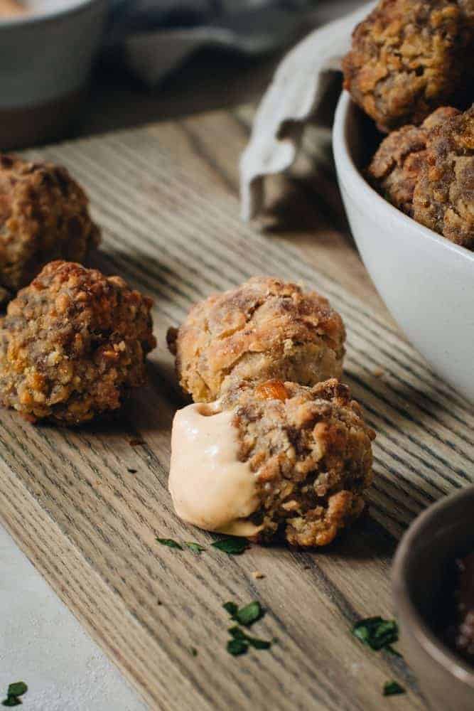 Sausage Balls with Dip