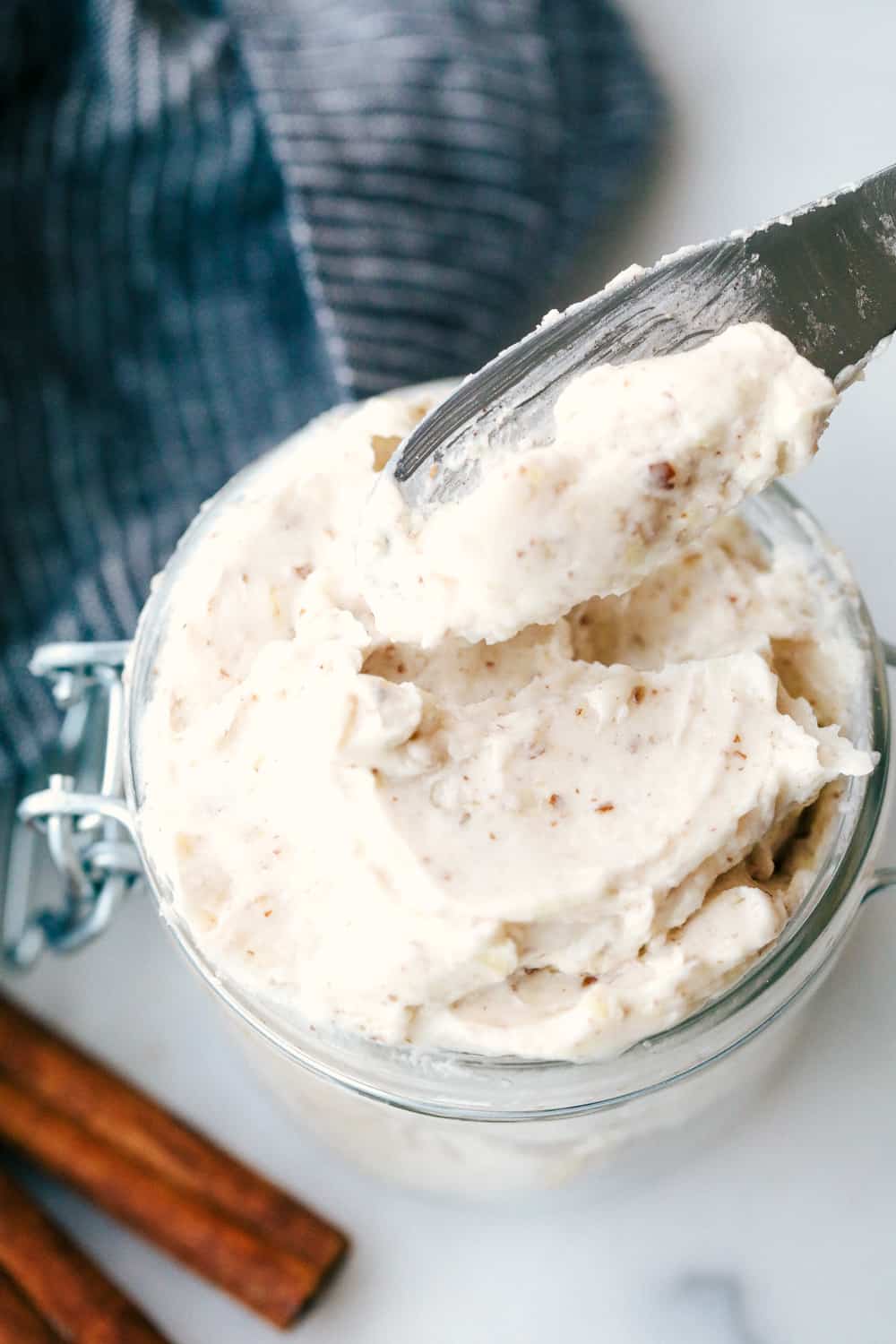 Maple plant butter in a jar 