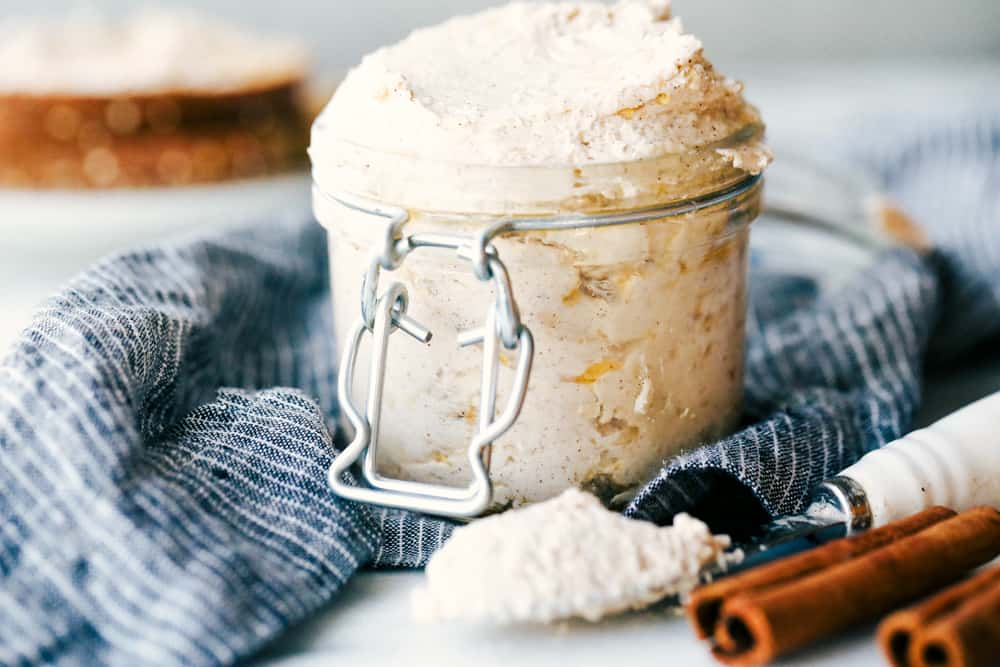 Maple plant butter in a jar