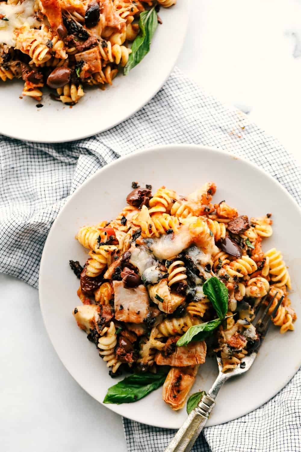 Turkey Mediterranean Casserole on a plate