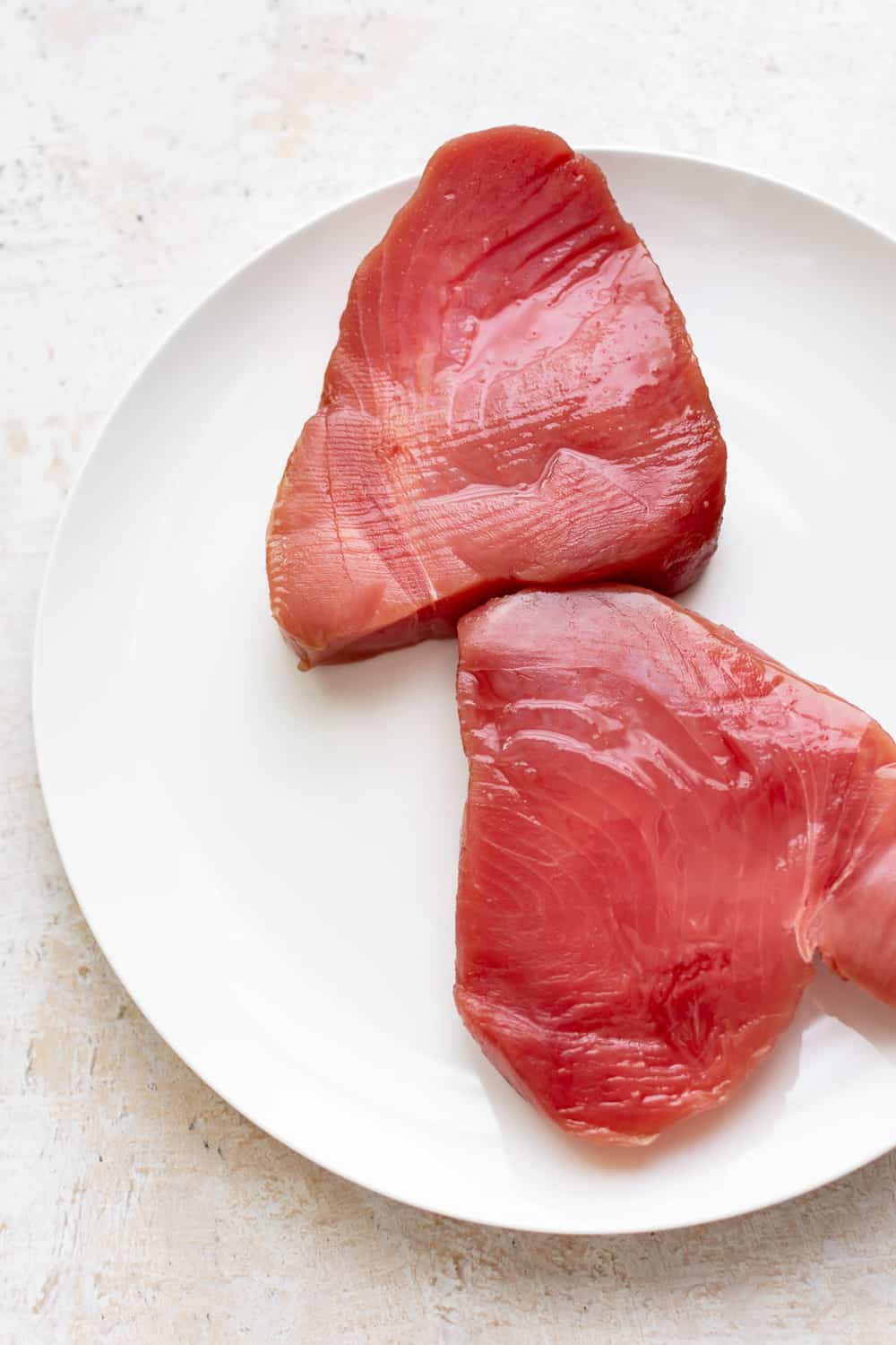 raw ahi tuna steaks