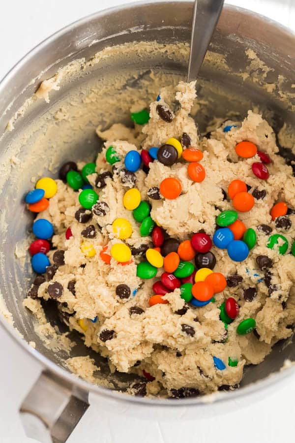 M&m cookie dough