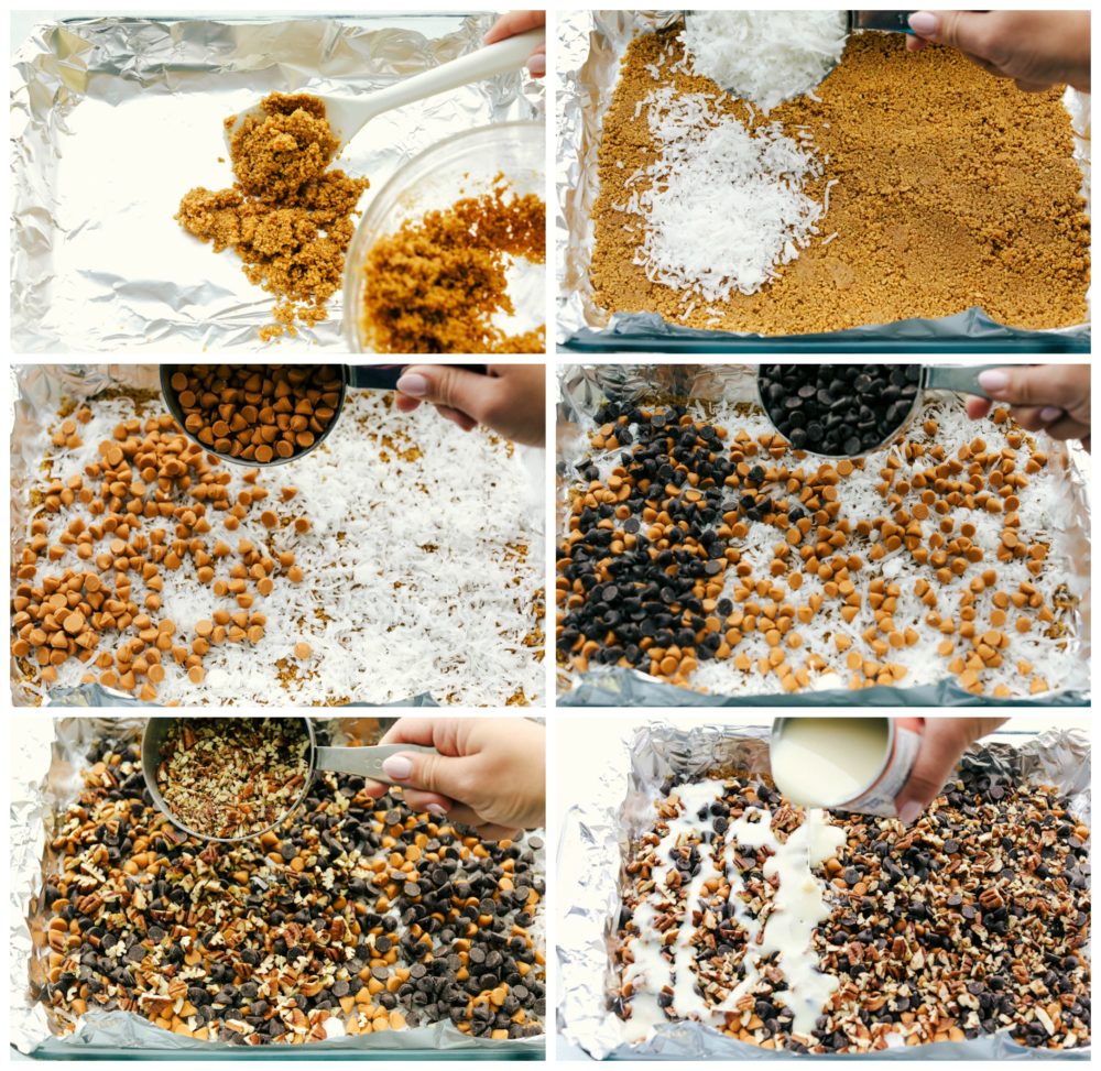 Steps to make 7 layer bars.