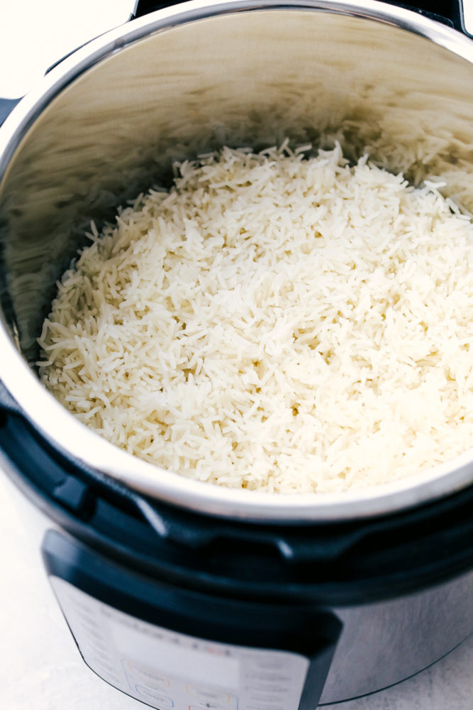 Perfect fluffy light tender Instant pot rice.