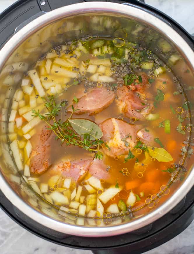 Ingredients for Instant Pot Chicken Noodle Soup