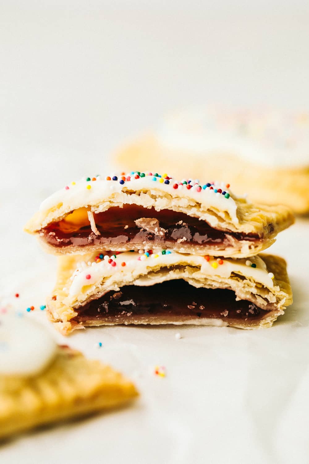 Flakey tender homemade air fryer pop tarts. 