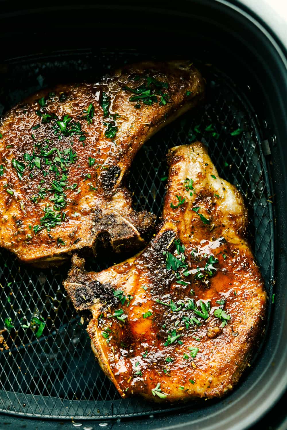 Juicy and flavorful Air Fryer Pork Chops.