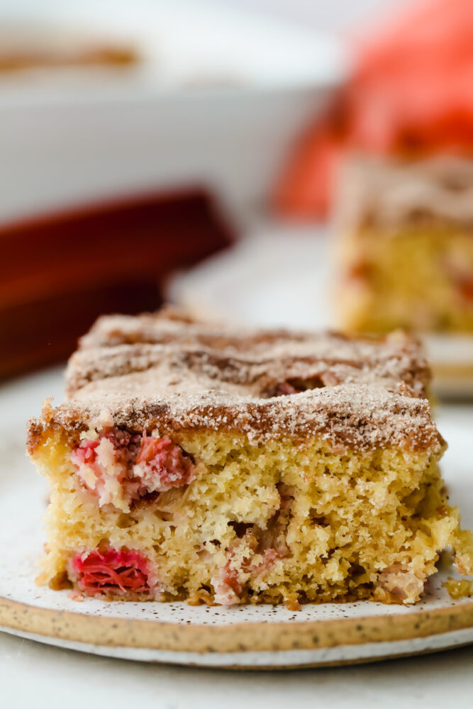 Rhubarb cake.