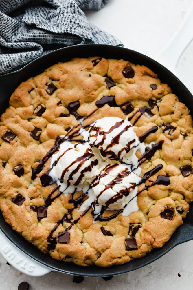 A skillet cookie. 