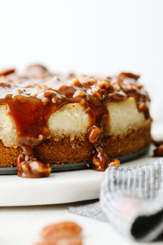 A full pecan pie cheesecake.