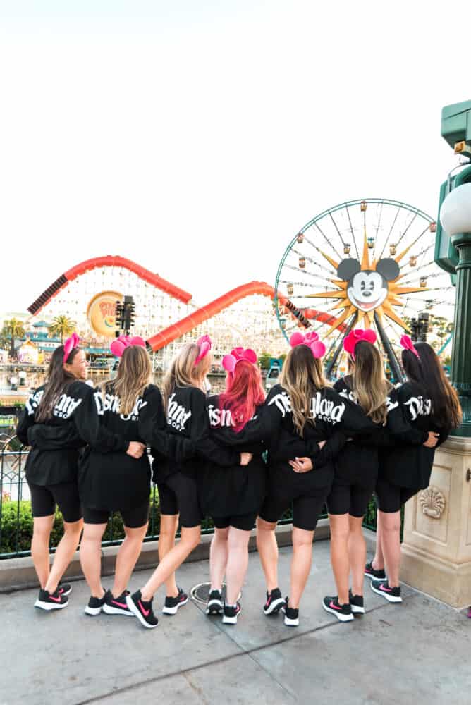 The Recipe Critic Team looking out over California Adventure. 