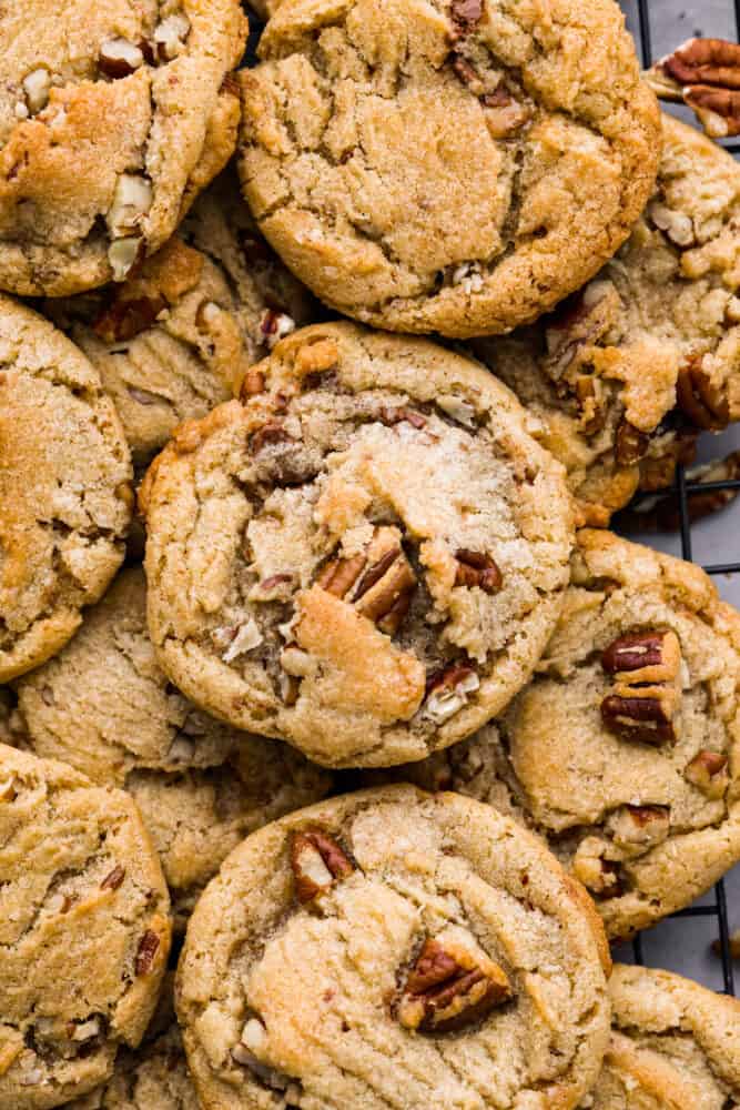 Closeup of cookies.