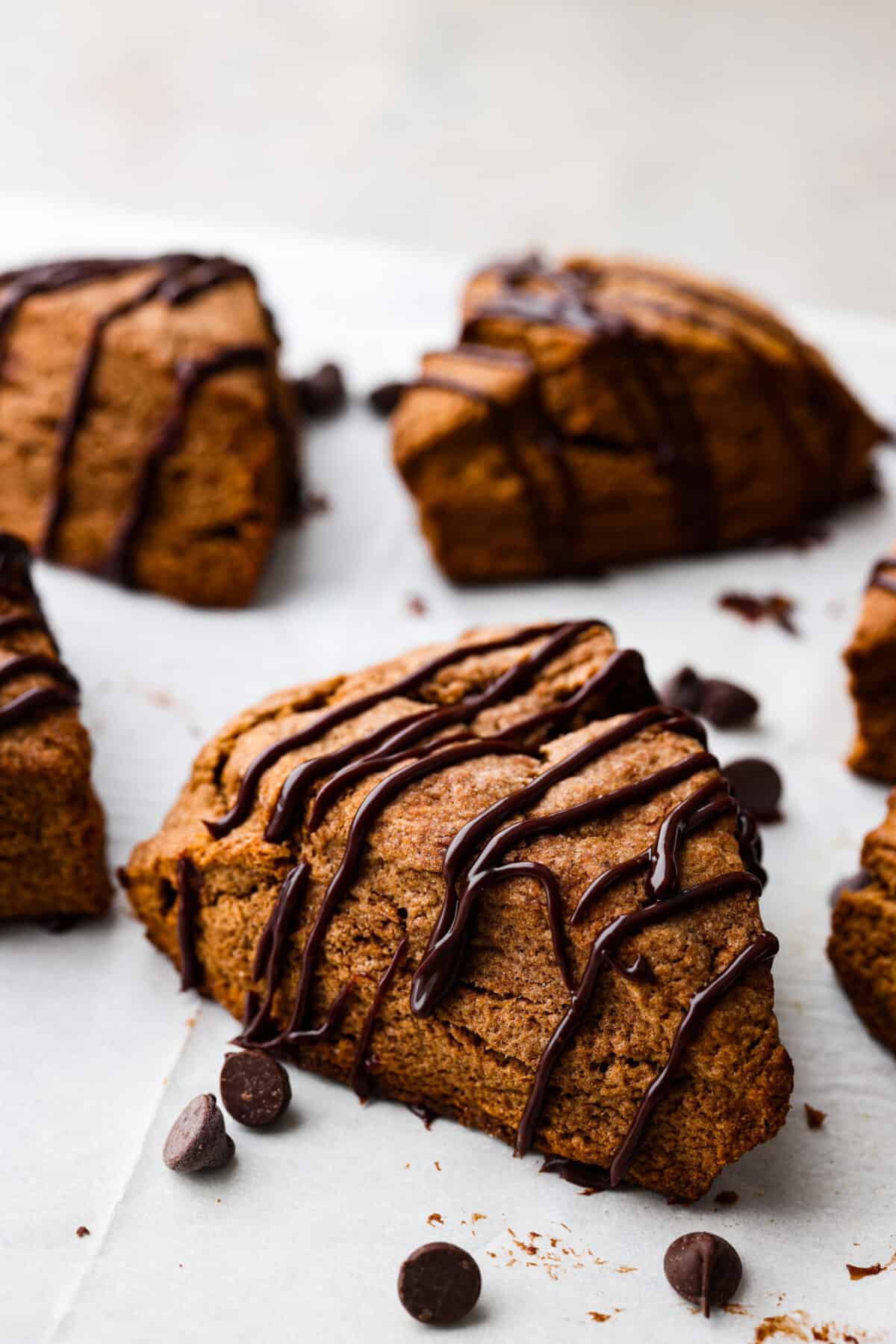 Hero image of a chocolate scone.